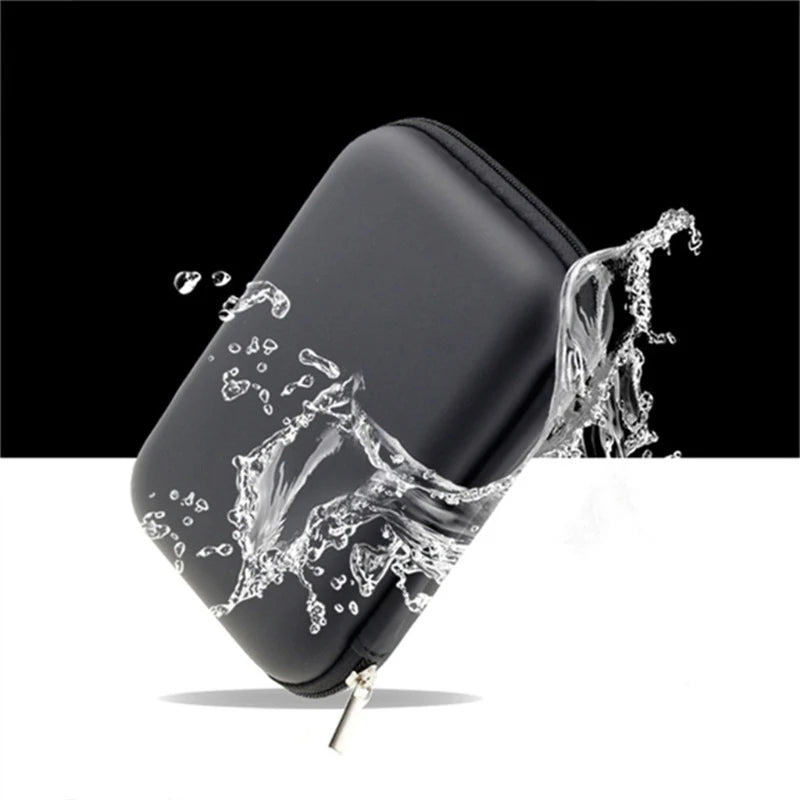 7 Inch PU Hard Shell Leather Carry Bag Case Cover Pouch Sat Nav Navigation GPS Holder Bag Earphone For Phone Quake