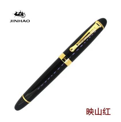 Jinhao X450 Classics Thick Body 1.0 mm Bend Nib Calligraphy Pen High Quality Metal Fountain Pen Luxury Ink Gift Pens for Writing Quake 03 M 0.7MM