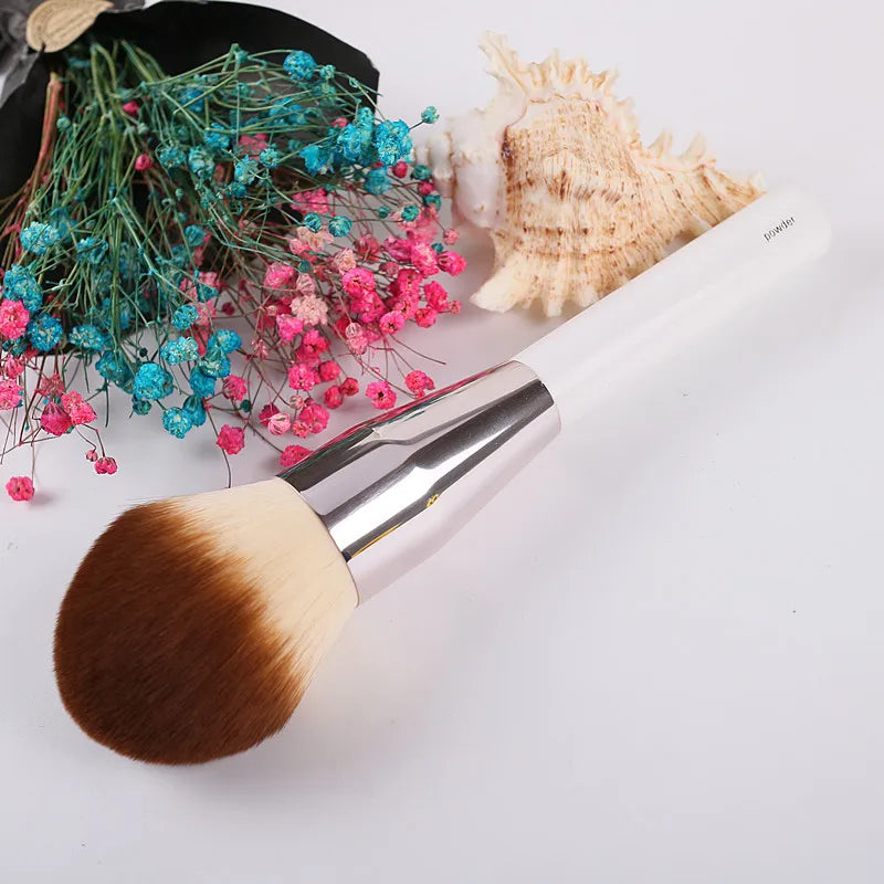 LM Big Powder Brush Brand Smooth Precision Flawless Foundation Brush White Soft Makeup Brush Quake