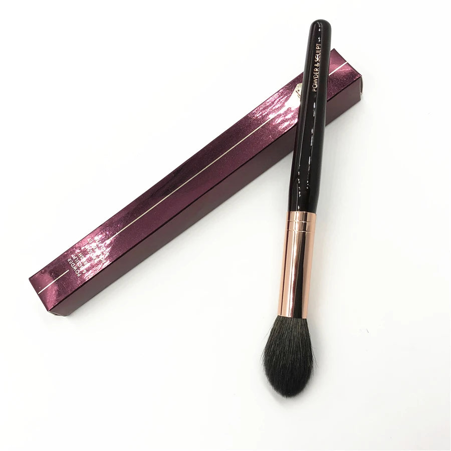 CT Brand Powder Sculpting Brush High Quality Squirrel & Goat Hair Soft Tapered Highlighter Powder Makeup Brush with Box Quake