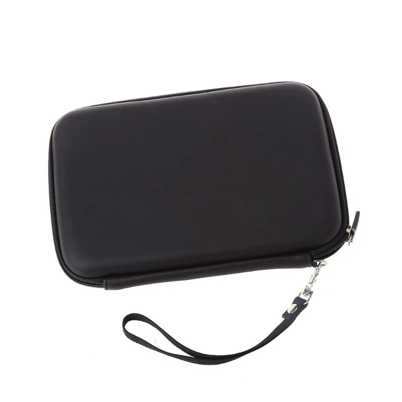 7 Inch PU Hard Shell Leather Carry Bag Case Cover Pouch Sat Nav Navigation GPS Holder Bag Earphone For Phone Quake Default Title
