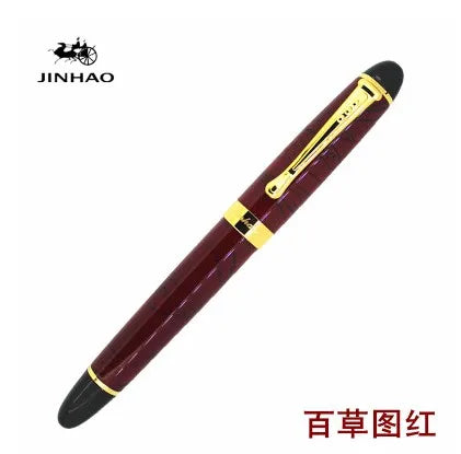Jinhao X450 Classics Thick Body 1.0 mm Bend Nib Calligraphy Pen High Quality Metal Fountain Pen Luxury Ink Gift Pens for Writing Quake 08 M 0.7MM