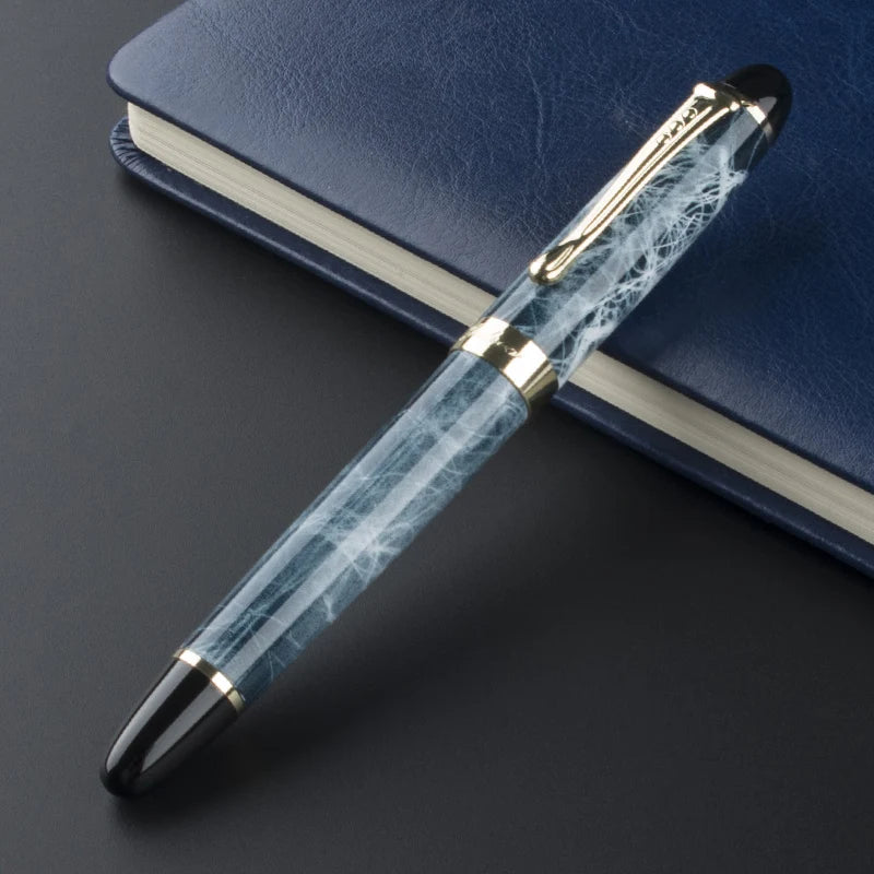 Jinhao X450 Classics Thick Body 1.0 mm Bend Nib Calligraphy Pen High Quality Metal Fountain Pen Luxury Ink Gift Pens for Writing Quake