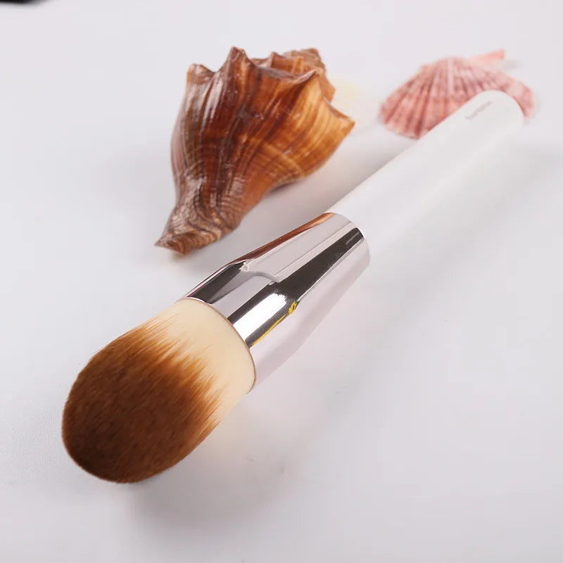 LM Big Powder Brush Brand Smooth Precision Flawless Foundation Brush White Soft Makeup Brush Quake