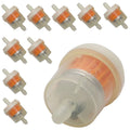 10x 4/25'' 4mm Hose Motorcycle Scooter Filter Clear Inline Gas Fuel New H8WE Quake Default Title