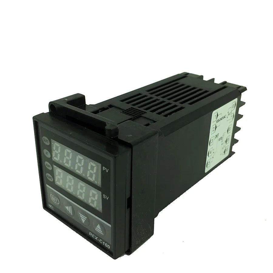 REX-C100 Digital PID Thermostat Temperature Control Controller Relay output 0 to 400C with K-type Thermocouple Probe Sensor Quake