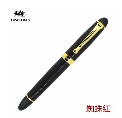 Jinhao X450 Classics Thick Body 1.0 mm Bend Nib Calligraphy Pen High Quality Metal Fountain Pen Luxury Ink Gift Pens for Writing Quake 17 M 0.7MM