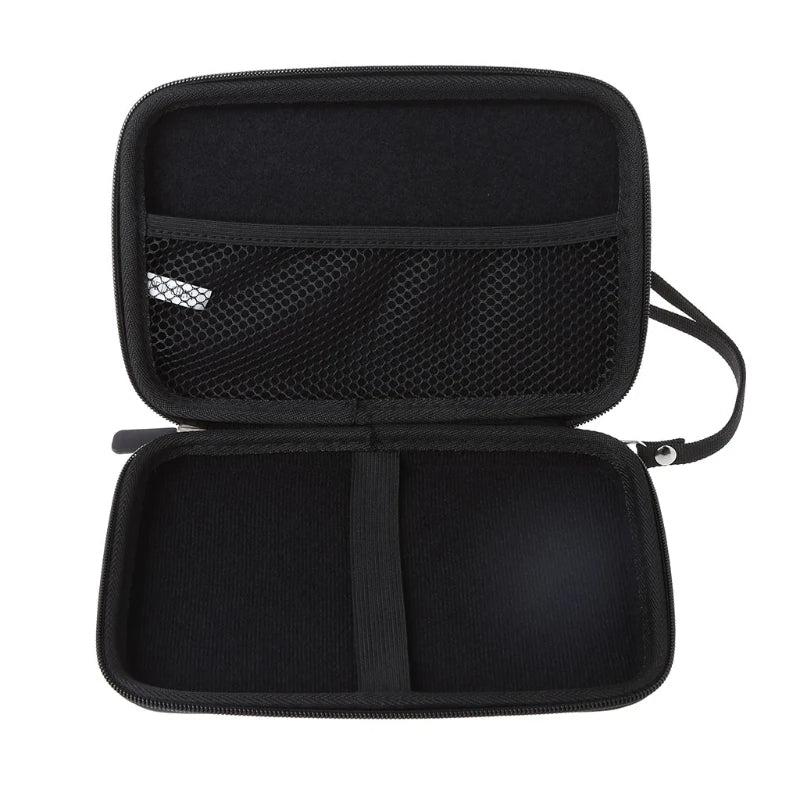 7 Inch PU Hard Shell Leather Carry Bag Case Cover Pouch Sat Nav Navigation GPS Holder Bag Earphone For Phone Quake