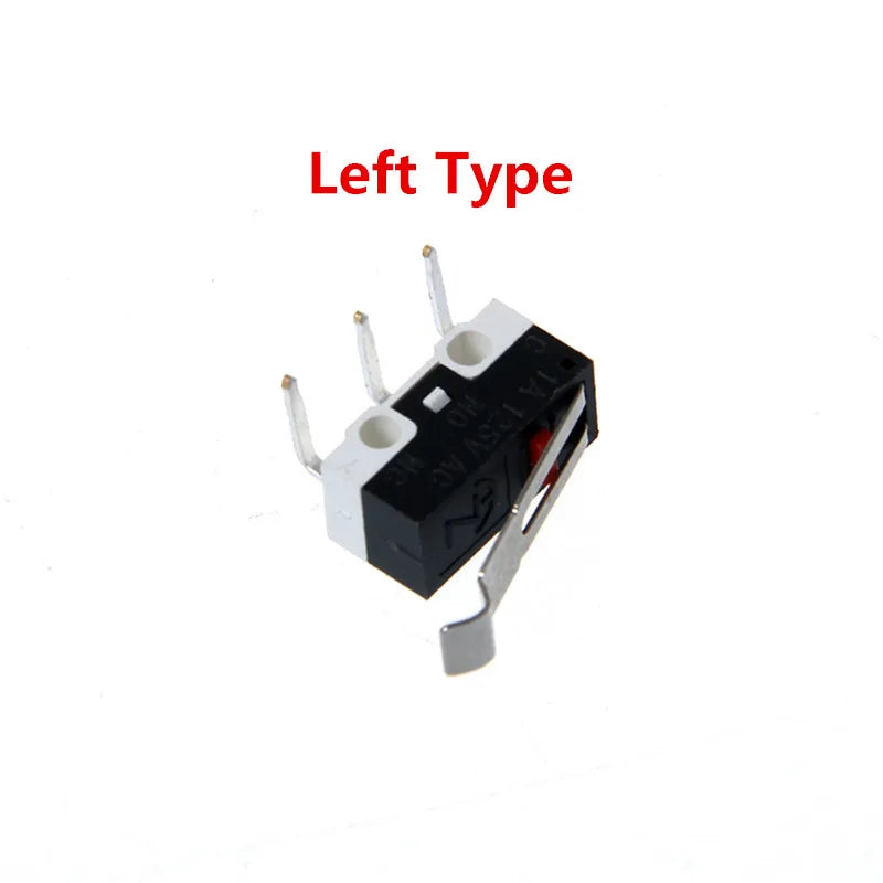 Left Straight Right Type Limit Switch 10pcs/lot 1A/125VAC Endstop Micro Switch Quake