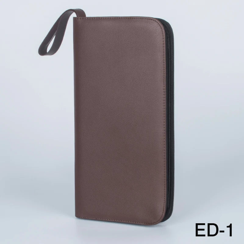 36 Roller Ball Pen / Fountain Pen / Ballpoint Pen Bag Brown Leather Pencil Case Antique Brown Improved New Pencil Bag Quake