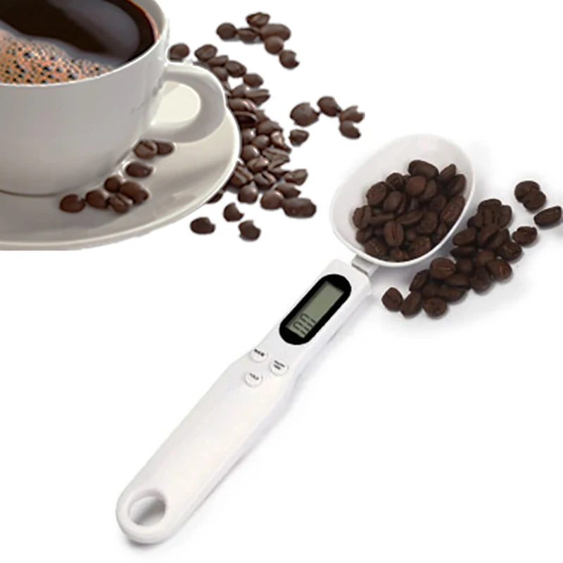 500g/0.1g Digital Scale Electronic Measuring Spoon Scale LCD Display Food Scale Mini Kitchen Tool for Milk Coffee Measuring Quake