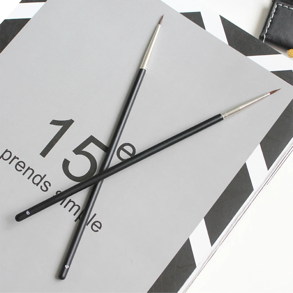 Beauty Makeup Brushes Fine Eyebrow Cream Brush Eyeliner Pen Black Eyeliner Brush Mink Hair Quake