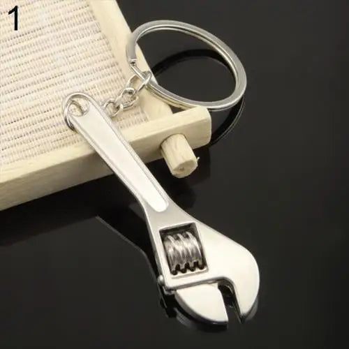 Car Key Rings Creative Tool Style Wrench Spanner Key Chain Car Bag Keyring Metal Keychain Gift Quake Style 1