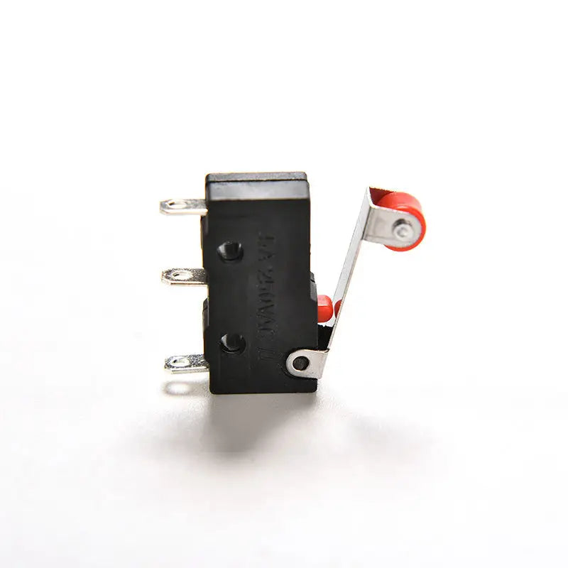 10pcs Roller Lever Arm PCB Terminals Micro Limit Normal Open/Close Switch KW12-3 Quake