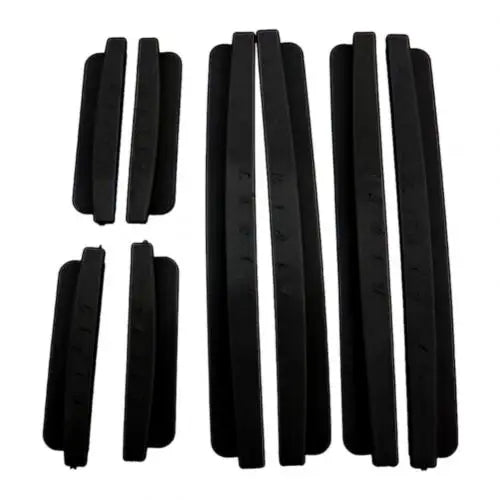 8Pcs Universal Auto Door Edge Bumper Guard Protector Cover Moulding Trim Strip Car Styling Accessories Quake black