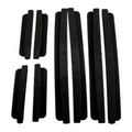 8Pcs Universal Auto Door Edge Bumper Guard Protector Cover Moulding Trim Strip Car Styling Accessories Quake black