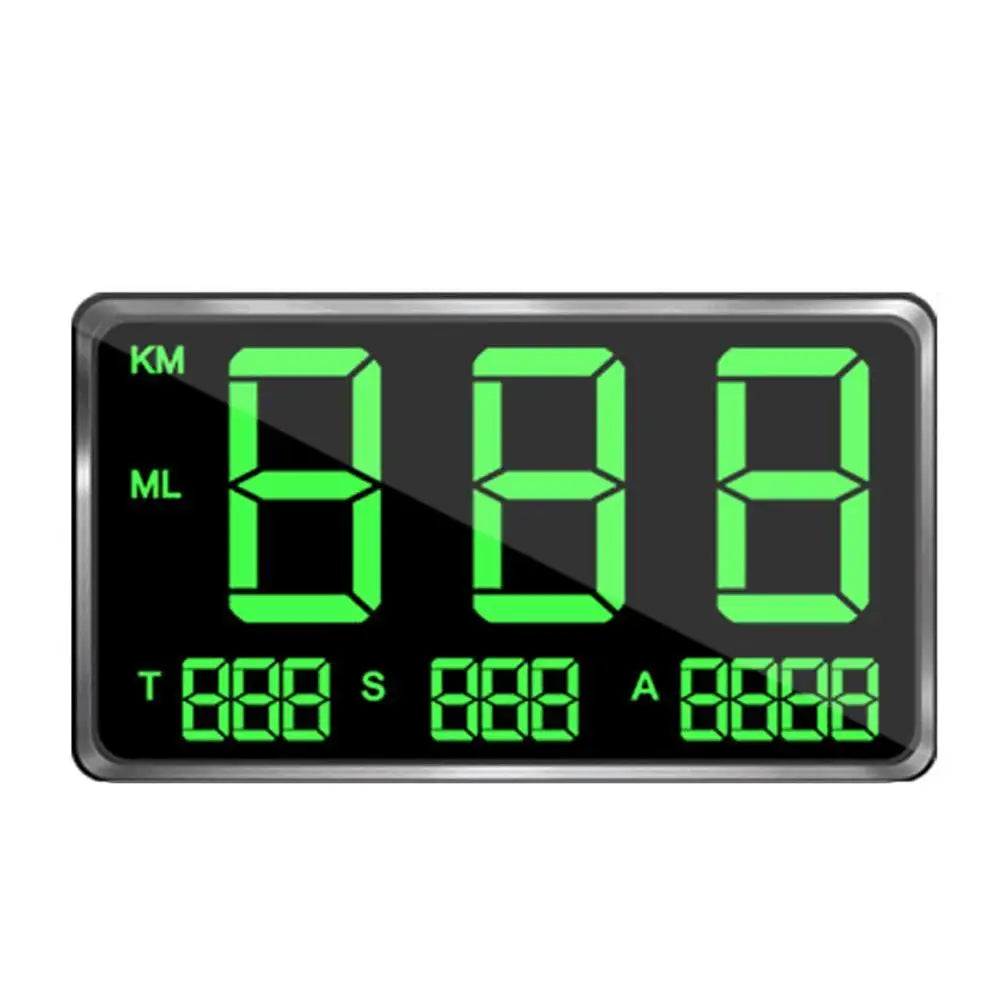 Car GPS Speed Heads Up Display HUD MPH Digital Speedometer Altitudes C80 Monitor Alarm Radars Detector Accessories Quake