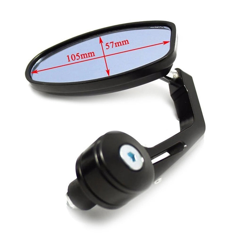 1 Pair Universal Motorcycle Handle Bar End Rearview Side Mirrors Replacement Motorcycle Mirror Quake
