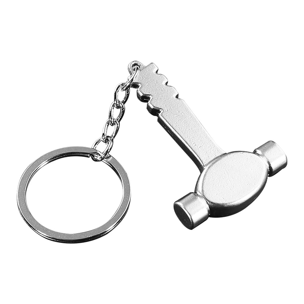 Car Key Rings Creative Tool Style Wrench Spanner Key Chain Car Bag Keyring Metal Keychain Gift Quake Style 4