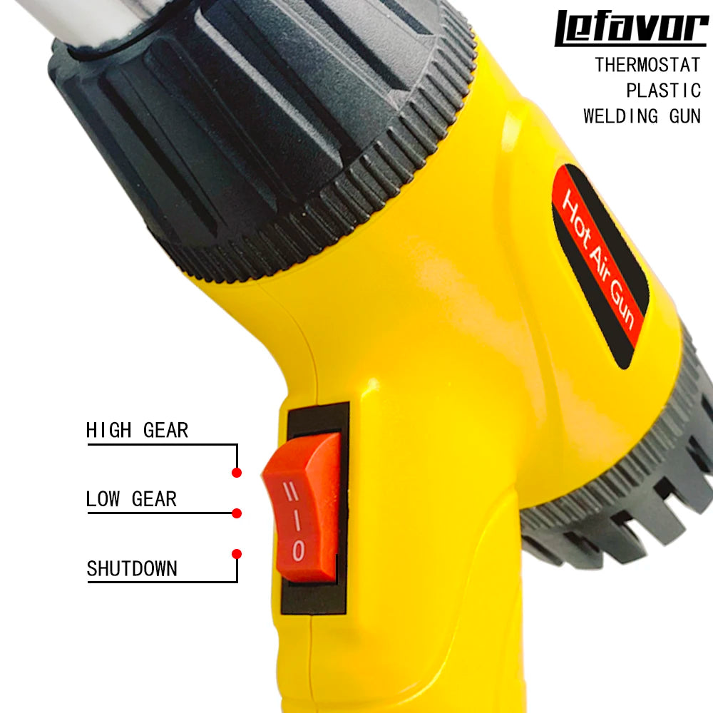 hot air gun Heat Gun Adjustable temperature welding gun Auto plastic pipe welding repair tool 100-600 degrees 750W Quake