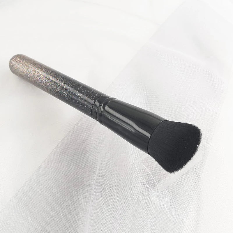 Newest M472SES Black Diamond Angled Flat Liquid Foundation Cosmetic Brush BB Cream Basic Makeup Brushes Glitter Quake