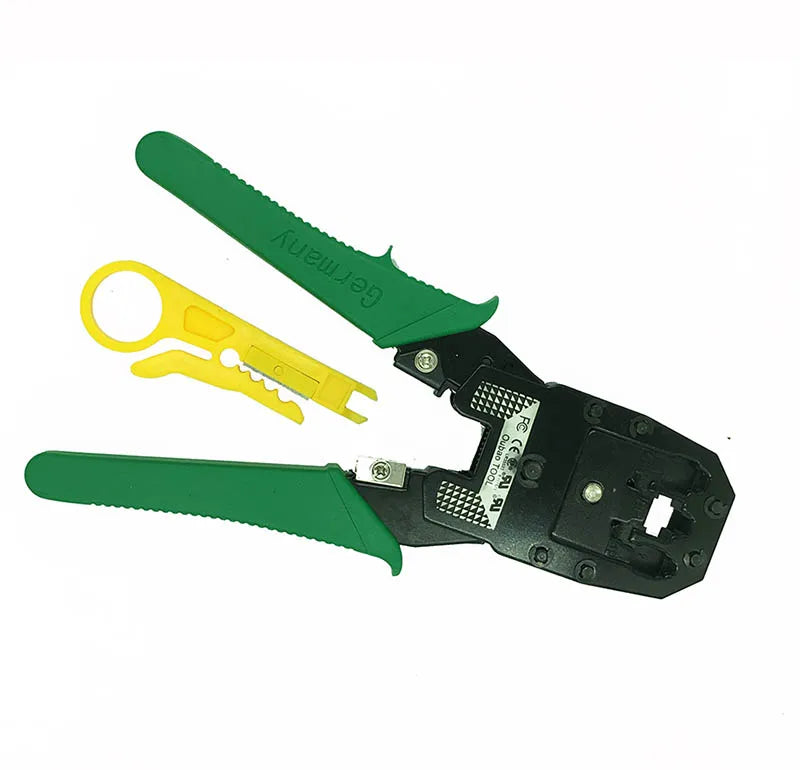 Stripping Crimping Pliers Network Cable Clamp Pliers +Professional Network Cable Tester RJ45 RJ11 RJ12 CAT5 UTP LAN Cable Tester Quake stripping pliers China Mainland