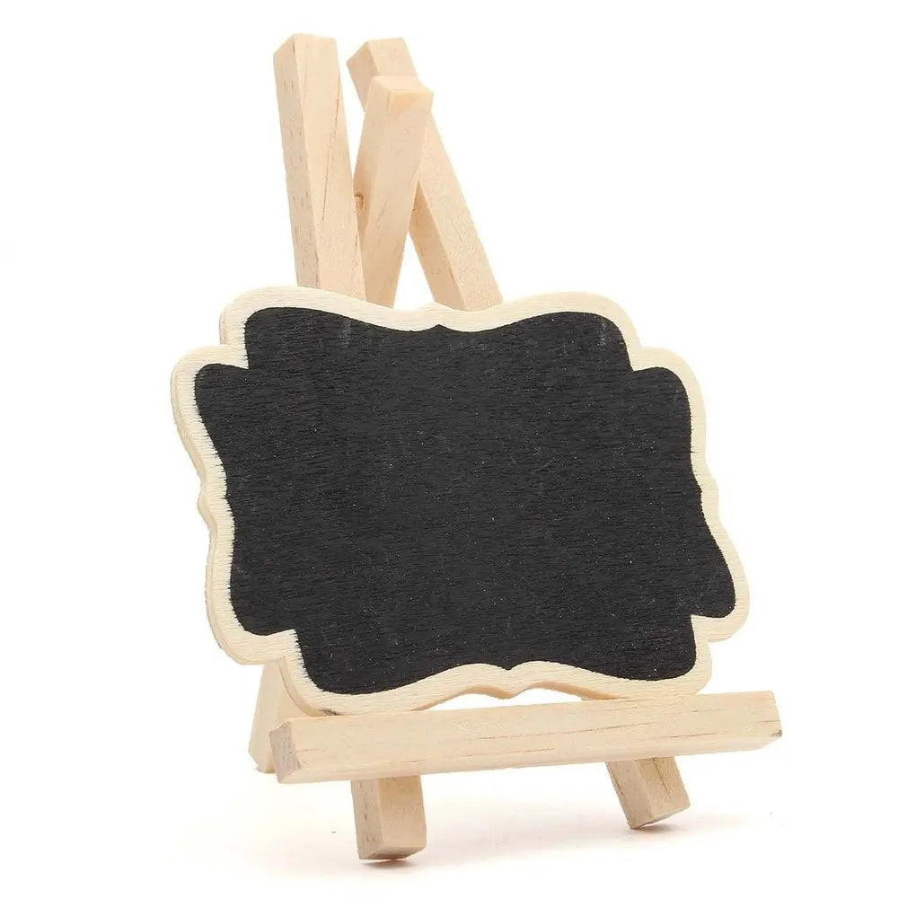 Wooden Blackboard Universal Message Board 10 PCS/Set Mini Chalkboard Portable Wedding Party Decor Decorative Parts Quake