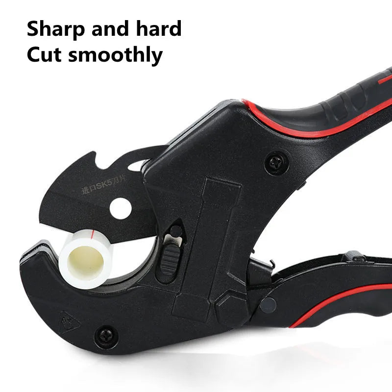PPR Water Pipe Scissors PVC Pipe Cutter Blade Labor-saving Ratchet Pipe Cutter Line Pipe Cutter Cutting Replaceable Blade Quake
