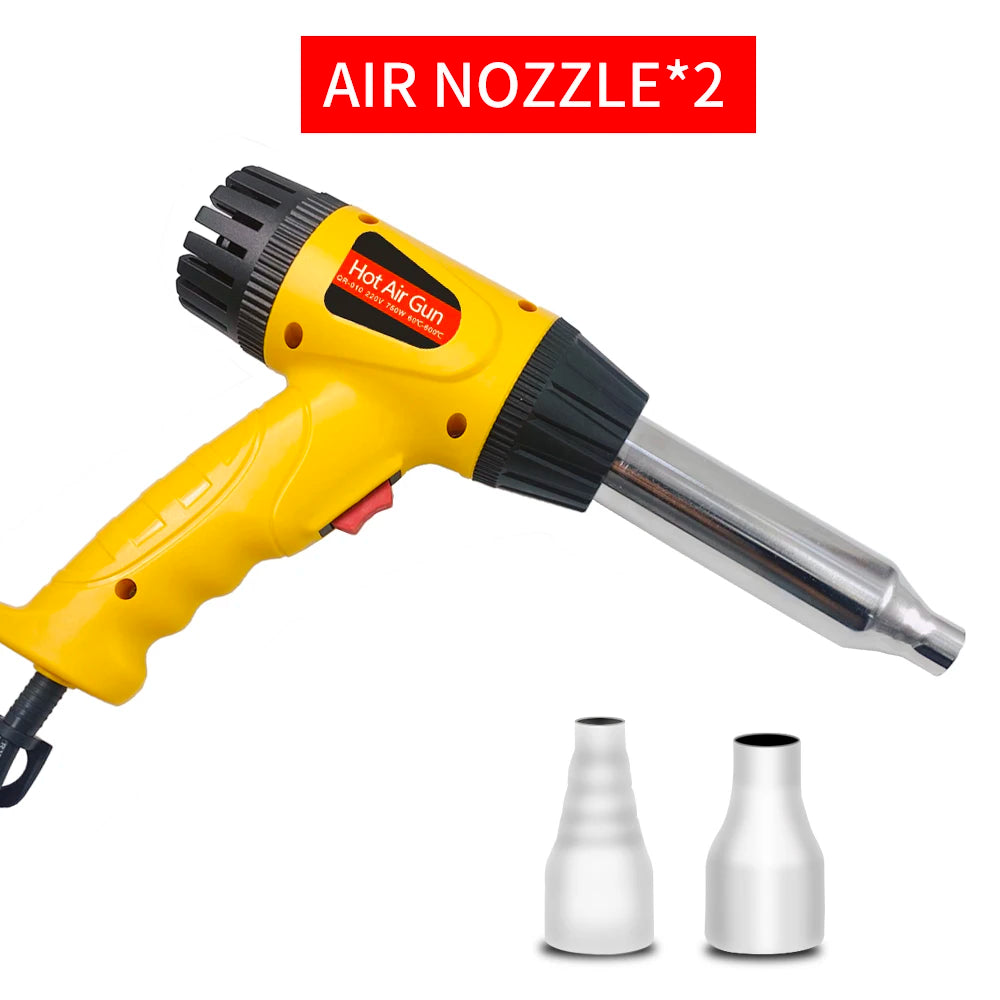 hot air gun Heat Gun Adjustable temperature welding gun Auto plastic pipe welding repair tool 100-600 degrees 750W Quake Q-750 set 1 220-240V EU plug Russian Federation