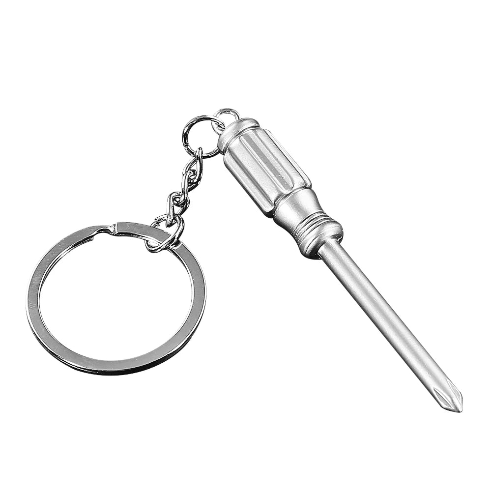 Car Key Rings Creative Tool Style Wrench Spanner Key Chain Car Bag Keyring Metal Keychain Gift Quake Style 9