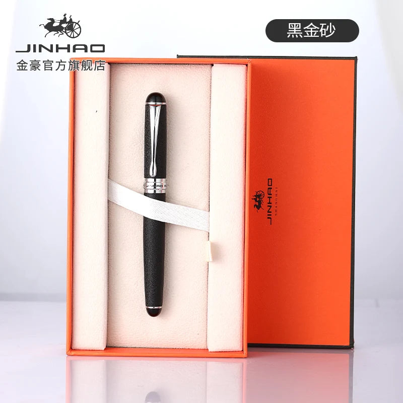 Jinhao X750 Classic Style Silver Clip Metal Fountain Pen 0.5mm Nib Steel Ink Pens for Gift Office Supplies School Supplies Quake ONE PEN(NO BOX) 5 Medium 0.6-0.7mm