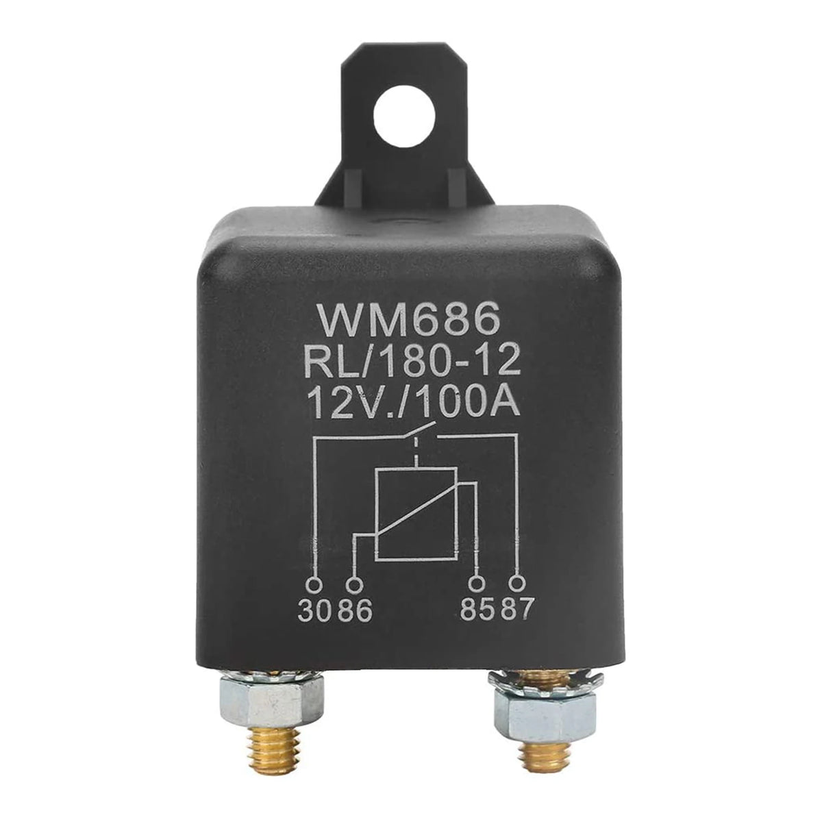 WM686 100A RL/180 12V DC Dust-proof Automotive Fuseds Car Starter Relay Accessory Quake