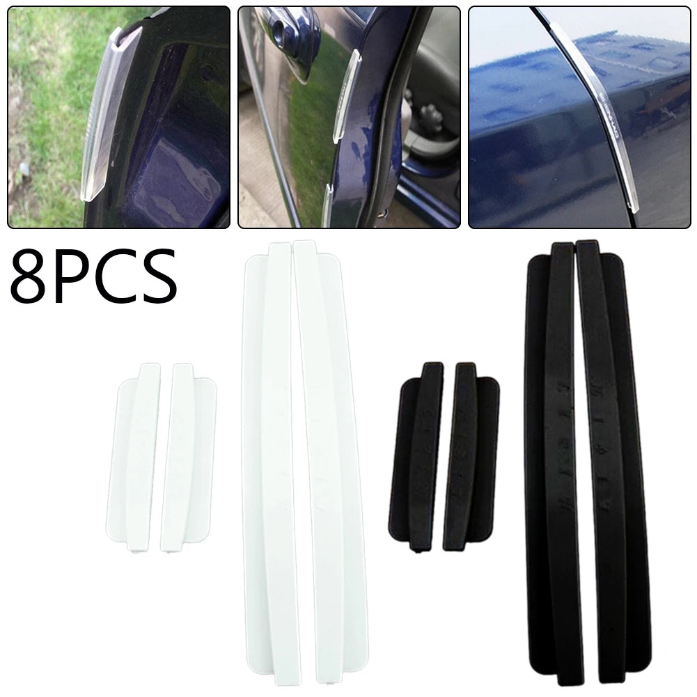 8Pcs Universal Auto Door Edge Bumper Guard Protector Cover Moulding Trim Strip Car Styling Accessories Quake