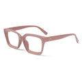 Fashion Square Reading Glasses for Men Women Large Frame Presbyopia Eyeglasses High-definition Eyewear Diopter +1.0~+4.0 Quake brown +100