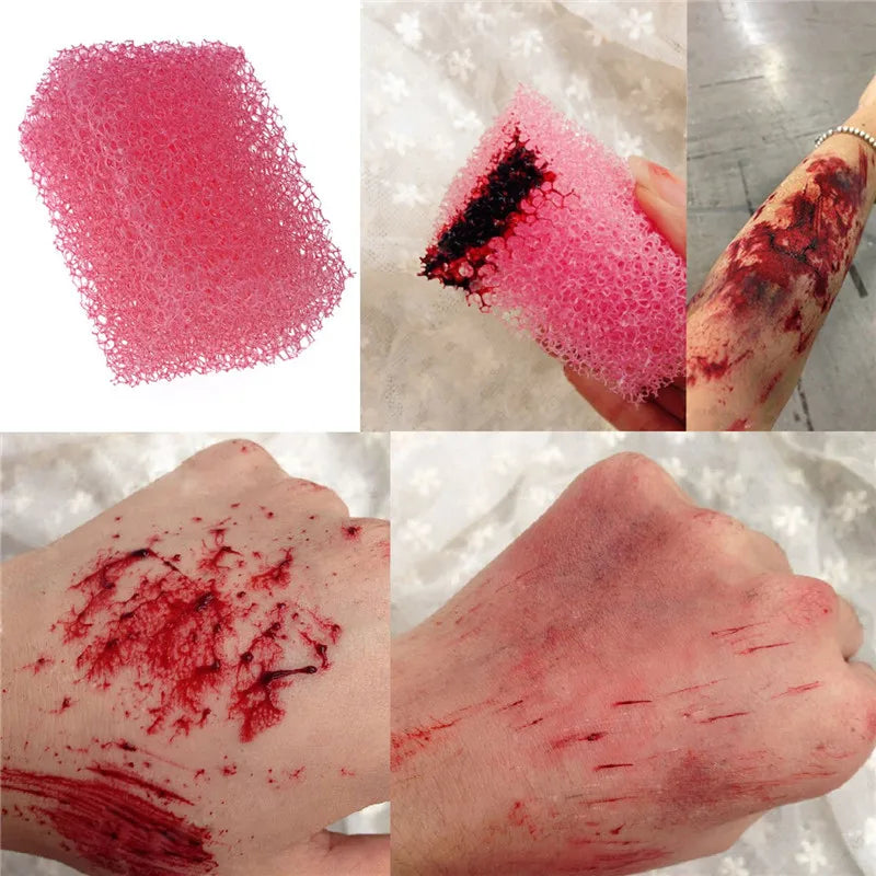 SFX Makeup Kit 12 Color Face Body Paint Oil Stage Special Effects Halloween Wound Scar Wax Makeup Fake Scab Blood Spatula Paint Quake