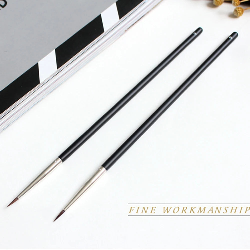 Beauty Makeup Brushes Fine Eyebrow Cream Brush Eyeliner Pen Black Eyeliner Brush Mink Hair Quake