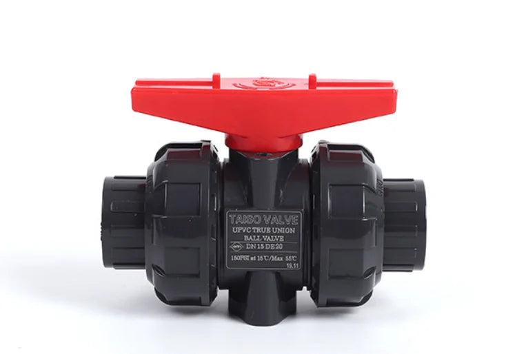 1pc Inner Dia20mm 25mm 32mm 40mm 50mm PVC Ball Valve Union Valve PVC Water Pipe Connector Plumbing Hose Fittings Slip Shut Valve Quake