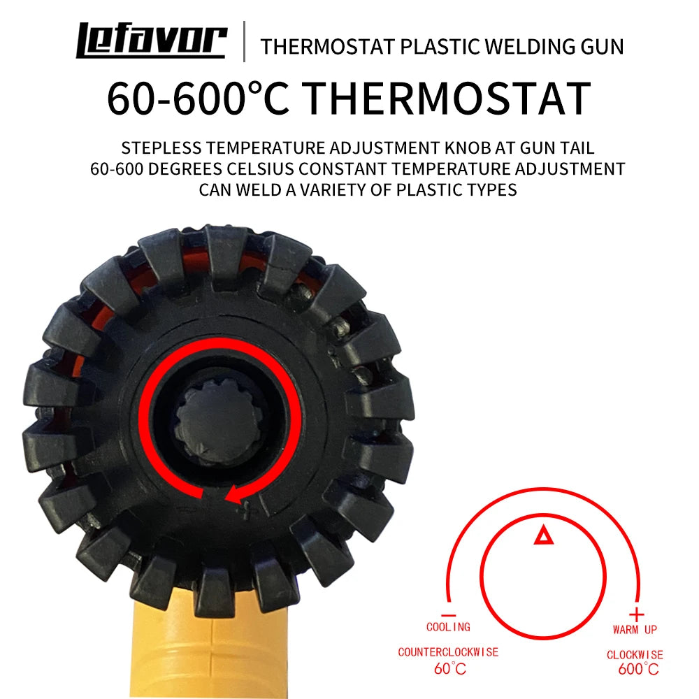 hot air gun Heat Gun Adjustable temperature welding gun Auto plastic pipe welding repair tool 100-600 degrees 750W Quake