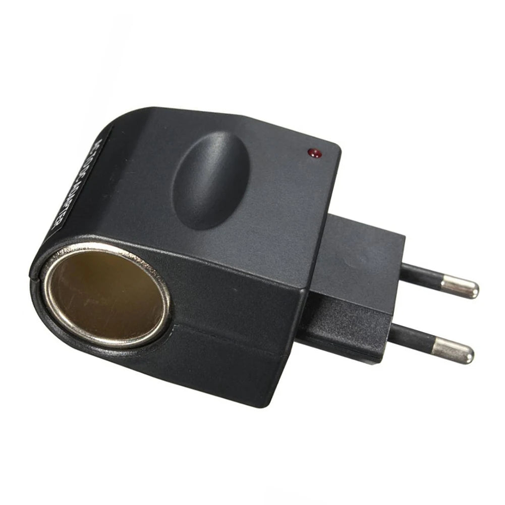 EU/US Plug AC to 12V DC Car Cigarettes Lighter Charger Socket Converter AC to DC Adapter Home Car Accessories Quake EU Plug