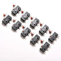 10pcs Roller Lever Arm PCB Terminals Micro Limit Normal Open/Close Switch KW12-3 Quake Default Title