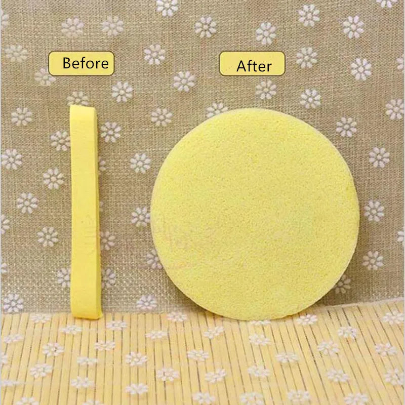 12PCS Cosmetic Puff Compressed Cleaning Sponge Facial Cleanse Washing Pad Remove Makeup Skin Care For Face Make up Access Quake