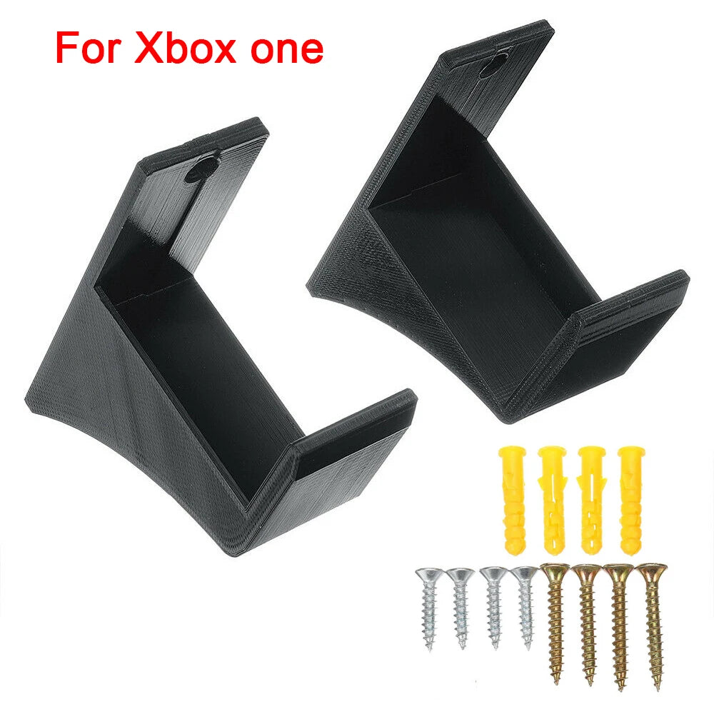 Wall Mount Stand For Microsoft Xbox One S X Console Wall Bracket Holder with Screw for xbox series x accessories Quake Black one China Mainland
