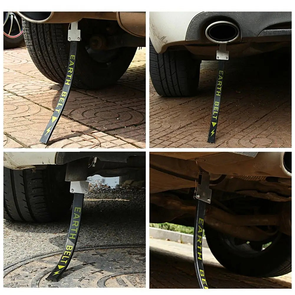 Adjustable Car Anti Static Strip Earth Belt Ground Wire Strap Vehicle Safe Driving Tool Exhaust Pipe Car Reflective Strips Quake