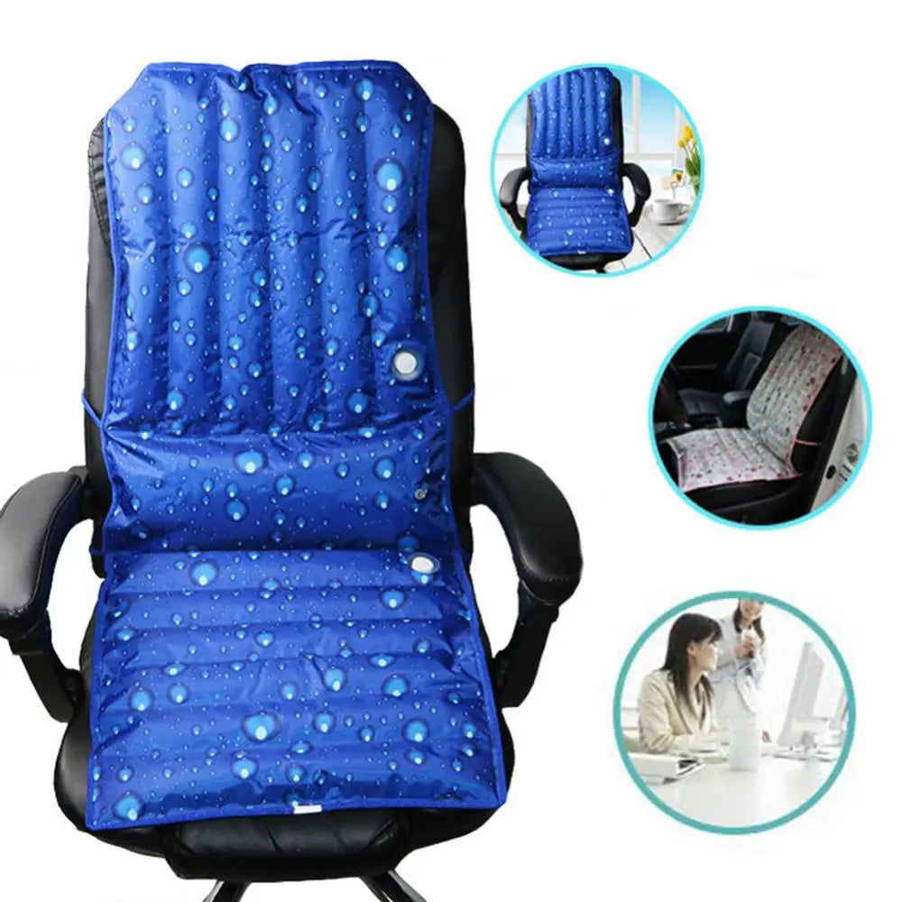 Fashion Summer Car Seat Office Chair Cooling Cushion Water Injection Ice Pad Automobiles Seat Cover Quake