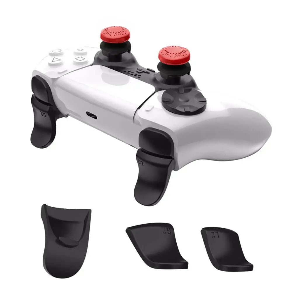 PS5 Accessory Kit Set, Compatible with DualSense Controller, Thumb Grip Joystick + L2 R2 Trigger Extender + D-Pad Button, Suitab Quake
