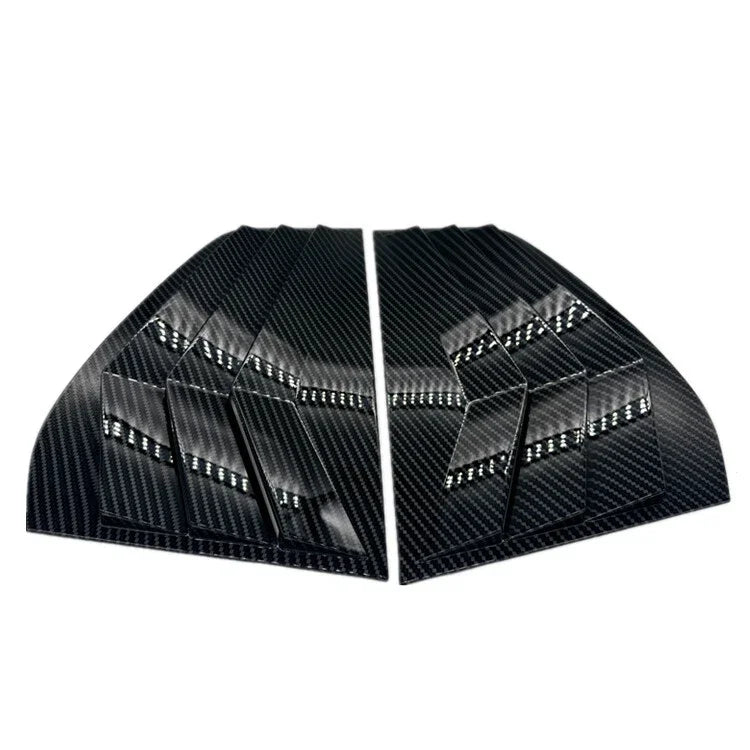 For VW Golf 6 MK6 2008 2009 2010 2011 2012 Car Rear Louver Window Side Shutter Cover Trim Sticker Vent Scoop ABS Carbon Fiber Quake Carbon