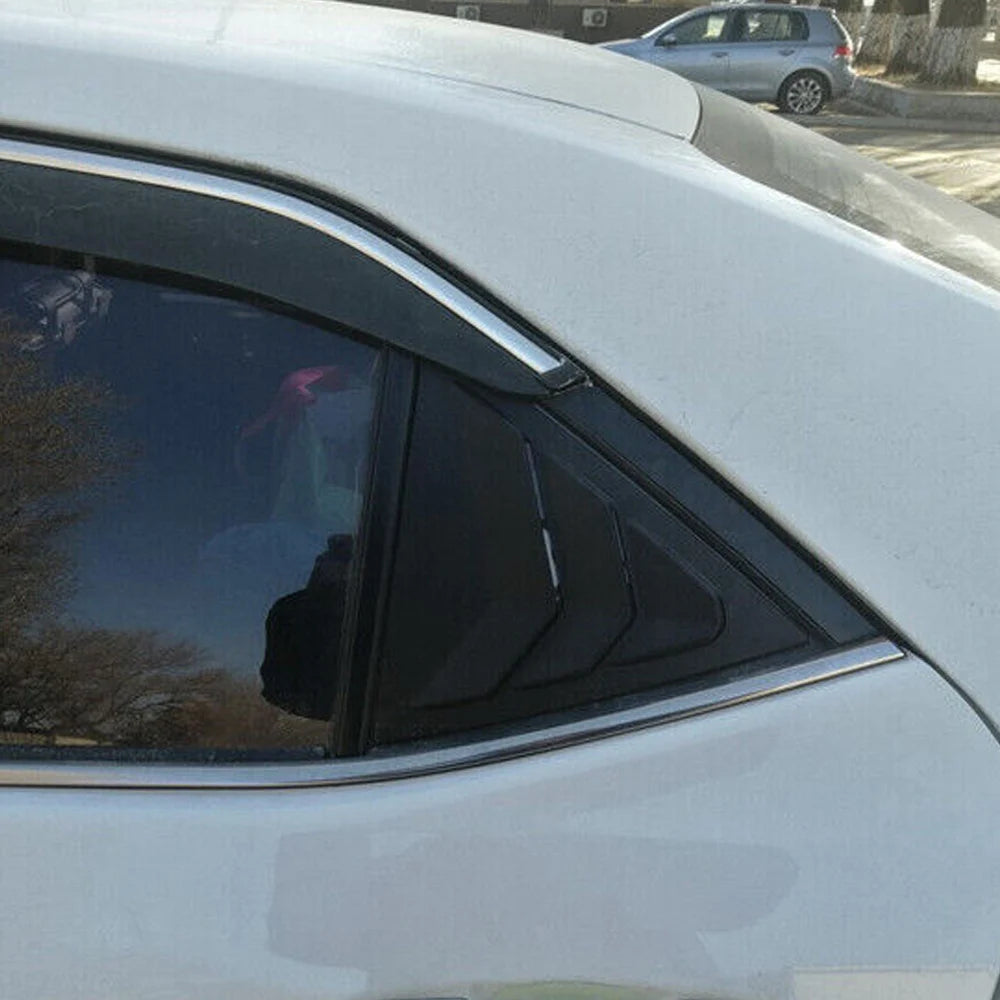 For Toyota Corolla 2014 2015 2016 2017 2018 Car Rear Louver Window Side Shutter Cover Trim Sticker Vent Scoop Carbon Fiber Auto Quake