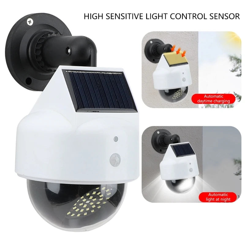 Dome Dummy Fake Camera Simulation Monitor Security Camera with Light Simulated Camera 3 Mode Adjustable K1KF Quake