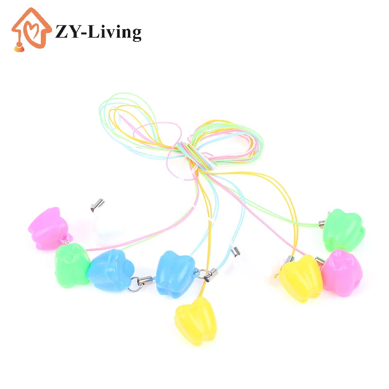 10pcs Colorful Baby Kids Tooth Storage Box Organizer Milk Box Children's Souvenir Save Baby Teeth Keepsake Holder Quake