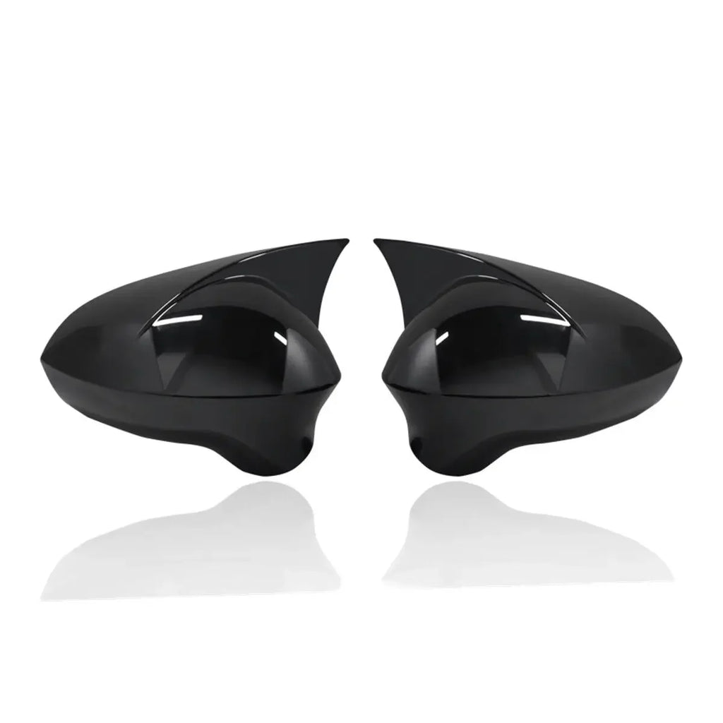 For Seat Leon MK2 2009-2012 Ibiza MK4 2008-2017 Rearview Side Mirror Cover Wing Cap Exterior Door Case Trim Carbon Fiber Sticker Quake Gloss Black